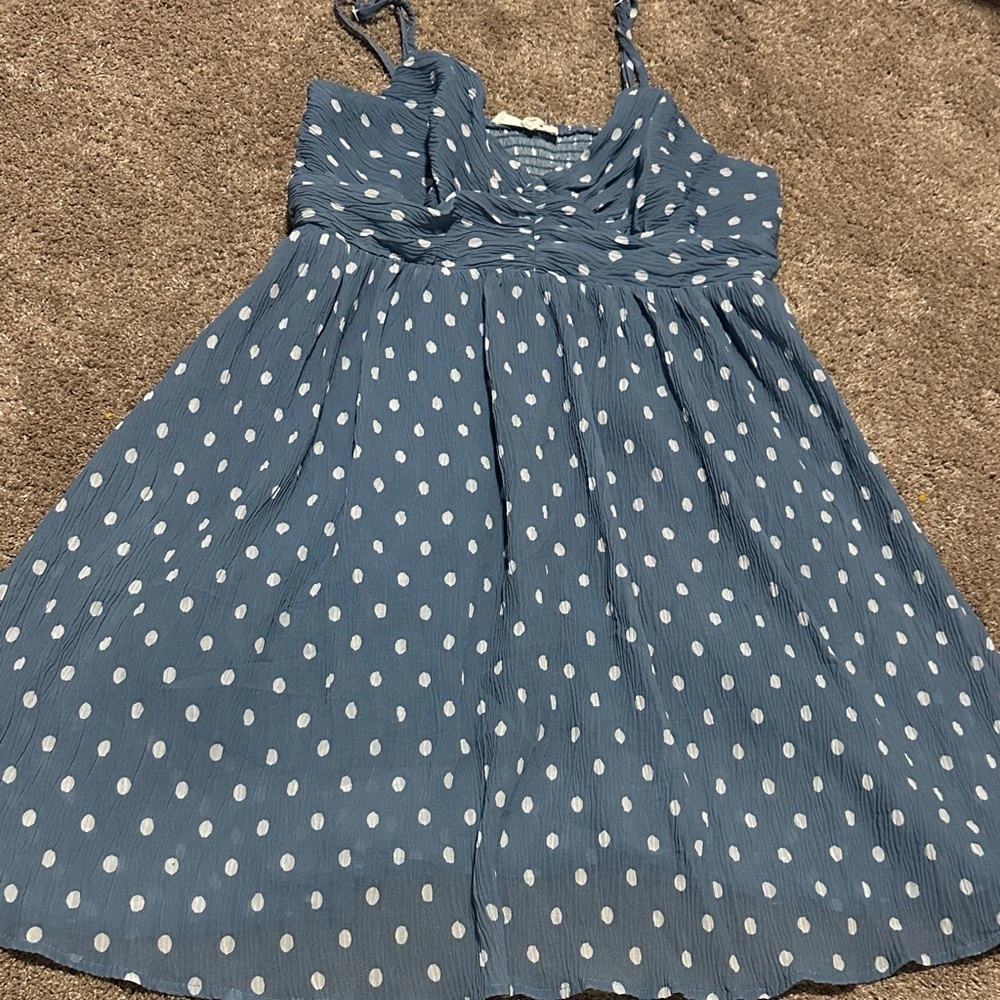 Blue Polka Dot Dress